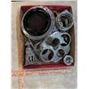 Image 2 : Box of misc. antique metal ashtray parts