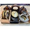 Image 2 : Box of misc. antique clock parts - bronze, etc.
