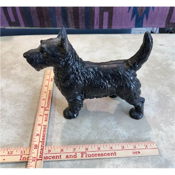 Antique Cast Iron Scottie Dog Doorstop - Original: Circa 1920-1940