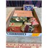 Image 2 : Collection of vintage tobacco/advertising collectables: Rbt. Burns cigar box, Players Cigarette tin,