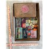 Image 2 : Collection of vintage tobacciana & ephemera: wooden Hoffman’s cigar box, Players Navy Cut t