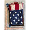 Image 2 : Vintage Flags & Tapestries: Annin & Co. “Defiance” American flag, Biker counter-cu