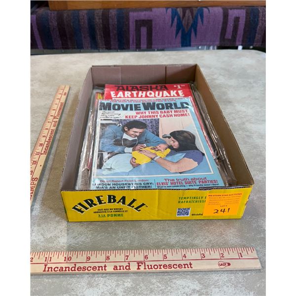 Quantity of collectable vintage magazines & newspaper pages