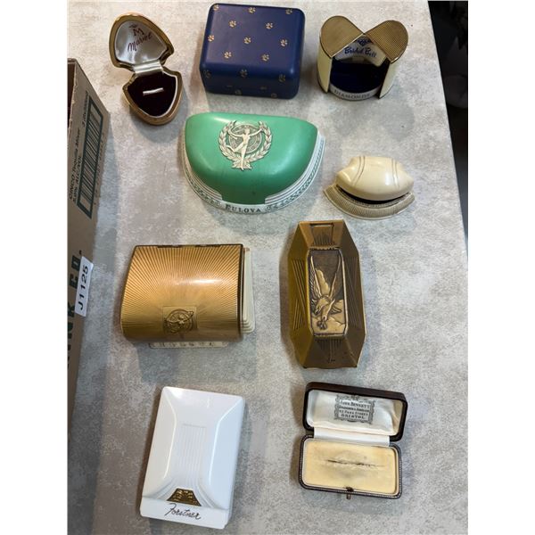 Assorted Ring Boxes and Watch Cases - Bulova, Birks, The Bay, etc.