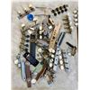 Image 4 : Large quantity of various guitar parts in vintage Alberta Springs whiskey box