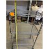 Image 2 : Rolling Steel Cart with Handle and 2 Adjustable Shelves
