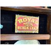 Image 2 : Glass Top Showcase: Intact Box of Royal Black Lead Stove Polish, Peanut Salt and Pepper Shakers, Coc