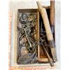 Image 2 : Box of Antique Horse Tack, Farm Implements, Oarlocks