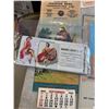 Image 8 : Box of Antique Calendars from 1915, 1917, 1940s, 1950s