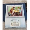 Image 2 : Robin Hood Flour Leather Folio from 1955 containing Calendars from 1955
