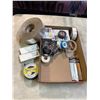 Image 2 : Box: Staples, Razor Blades, Wire, Mac Tac Tape, etc.