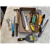 Image 2 : Box: Files, Hammer, Stapler, Pencil Torch, Putty Knife and Scraper, Screw Extractors