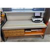 Image 2 : 2-Tiered Work Bench with Storage (Bench only - contents not included)