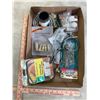 Image 2 : Box of New Items - Chainsaw Chain, Brass Quick-connects, Clamps, etc.