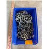 Image 2 : Box of Assorted Heavy Duty Chains and Padlock