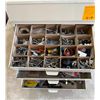 Image 1 : 4 Drawer Metal Parts bin Full of Misc. Repair Parts