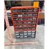 Image 2 : Stacking Parts Bins/Organizers Full of Misc. Screws, Nuts, Bolts, Hooks, Clamps, etc.