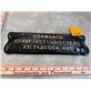 Image 2 : “Standard Furniture” Cast Iron Antique Address Sign