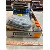 Image 1 : Box of Automotive Items; Stihl 2-Stroke Oil, Various Cloths, Washing Mitt, Metal Flakes, etc.