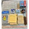 Image 2 : Box of Automotive Items; Stihl 2-Stroke Oil, Various Cloths, Washing Mitt, Metal Flakes, etc.