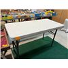Image 1 : Plastic Folding Table - 24” x 48”
