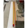 Image 2 : Assortment of Four New Baseboards (10 Feet each) and Two Solid Wood Window/Door Casings (94[x=#8221/