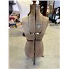 Image 1 : Vintage Adjustable Dress Form Size B with Decorative Wrought Iron Base