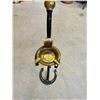 Image 2 : Folk Art Smoking Stand made of Horse Tack and Brass