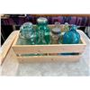 Image 2 : Crate of Antique Glass Jars and Bottles