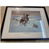 Image 2 : Charlie Russell Print “George Lane Attacked by Wolves” and Charlie Russell Book