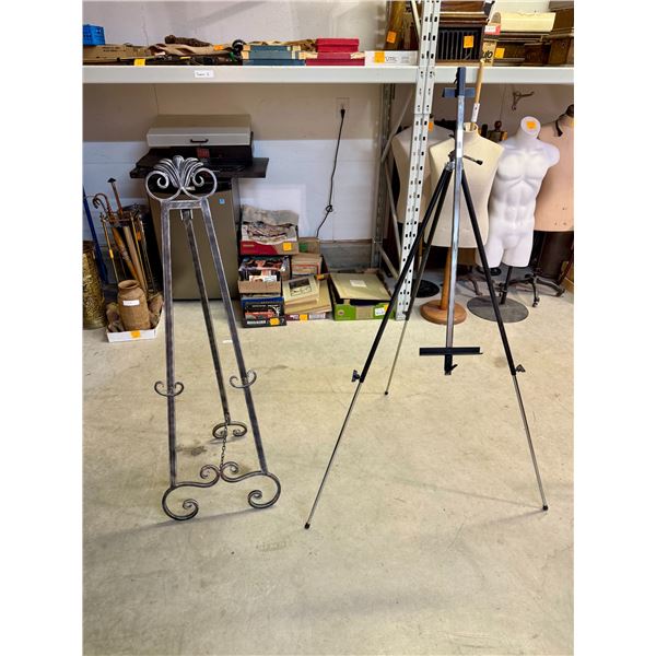 Art Easels - Wrought Iron and Adjustable Tripod