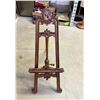Image 1 : Vintage Ornate Wood Carved Adjustable Folding Easel