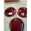 Image 2 : Box of Antique Car Parts: Oldsmobile Mirror, NOS Ford Tail Lights, Dorman Tin, Misc. Spark Plugs