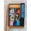 Image 2 : Box: Vintage Games and Playing Cards - Dominoes, Merlin, Test Pilot, Touring, Darts