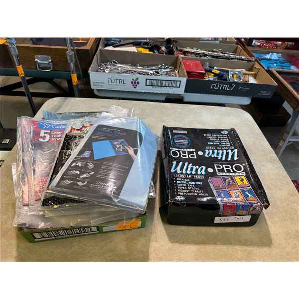 Large Quantity of Hockey Card Sleeves, Sheet Protectors, Comic Book/Magazine Sleeves