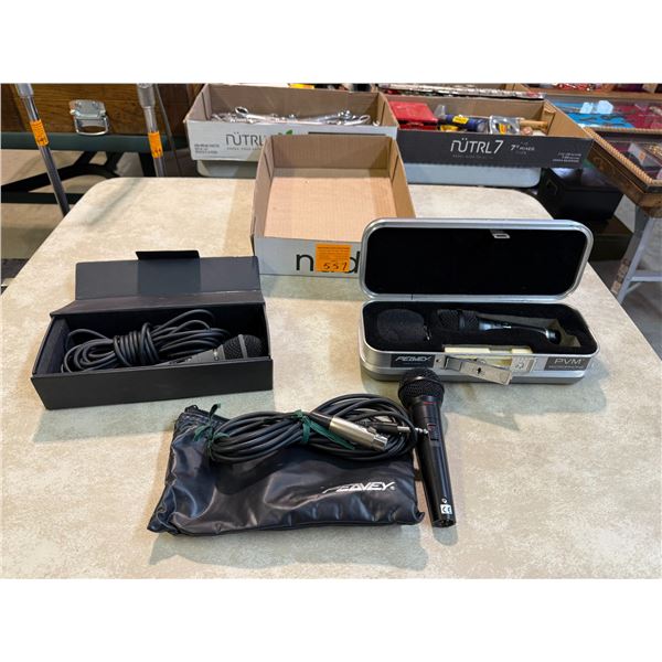 Box: Misc. Microphones and Cases (Peavy x 2 and Optimus x 1)