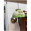 Image 1 : Vintage Wall-Mounted Gas Lamp with Handpainted Floral Shade, 1900-1920s