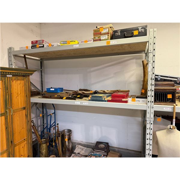 Large Industrial Racking: One Complete Unit with Three Shelves and Two Sets of Vertical Posts - 96[x