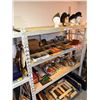 Image 3 : Large Industrial Racking: Double Unit with Five Shelves and 3 Sets of Vertical Posts - Three Shelf U