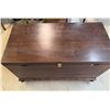 Image 2 : Large Solid Wood Lockable Chest, Dovetail Construction - 23” T x 41” L x 21[x=#822