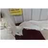 Image 9 : Princess Dianna Porcelain Bride Doll With Stand and Long Train, Measuring 19 in. Tall.