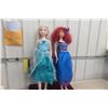 Image 1 : Pair of Rare Disney Frozen ‘My Size’ Dolls, Elsa and Anna, Each Standing 38 in. Tall.