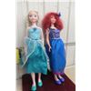 Image 2 : Pair of Rare Disney Frozen ‘My Size’ Dolls, Elsa and Anna, Each Standing 38 in. Tall.