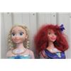 Image 3 : Pair of Rare Disney Frozen ‘My Size’ Dolls, Elsa and Anna, Each Standing 38 in. Tall.