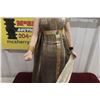 Image 5 : Porcelain Cleopatra Doll, Standing 23 1/4" Tall. Left Leg Has Damage, but Dress Hides It. 
