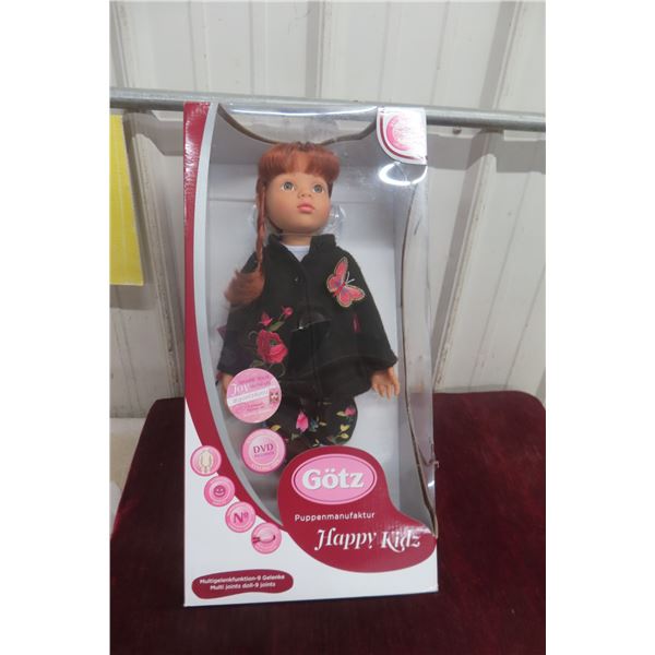 Götz Happy Kidz Doll With Box, 18" Vinyl