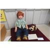 Image 1 : Virginia Turner Doll “Timothy,” One-of-a-Kind (No. 1 of 1), 27" Vinyl, Box with Certificate & Puppy