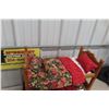 Image 3 : Doll Bunk Bed with Pillows & Blanket, 21" × 22" × 11"