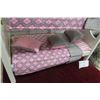 Image 4 : Doll Bunk Bed, 21" × 22" × 12", with Blanket & Pillow