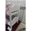 Image 5 : Doll Bunk Bed, 21" × 22" × 12", with Blanket & Pillow